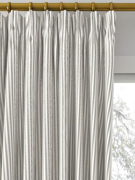 Clarke & Clarke Edison Made to Measure Curtains or Roman Blind, Racing Green/Linen - view 2, Racing Green/Linen