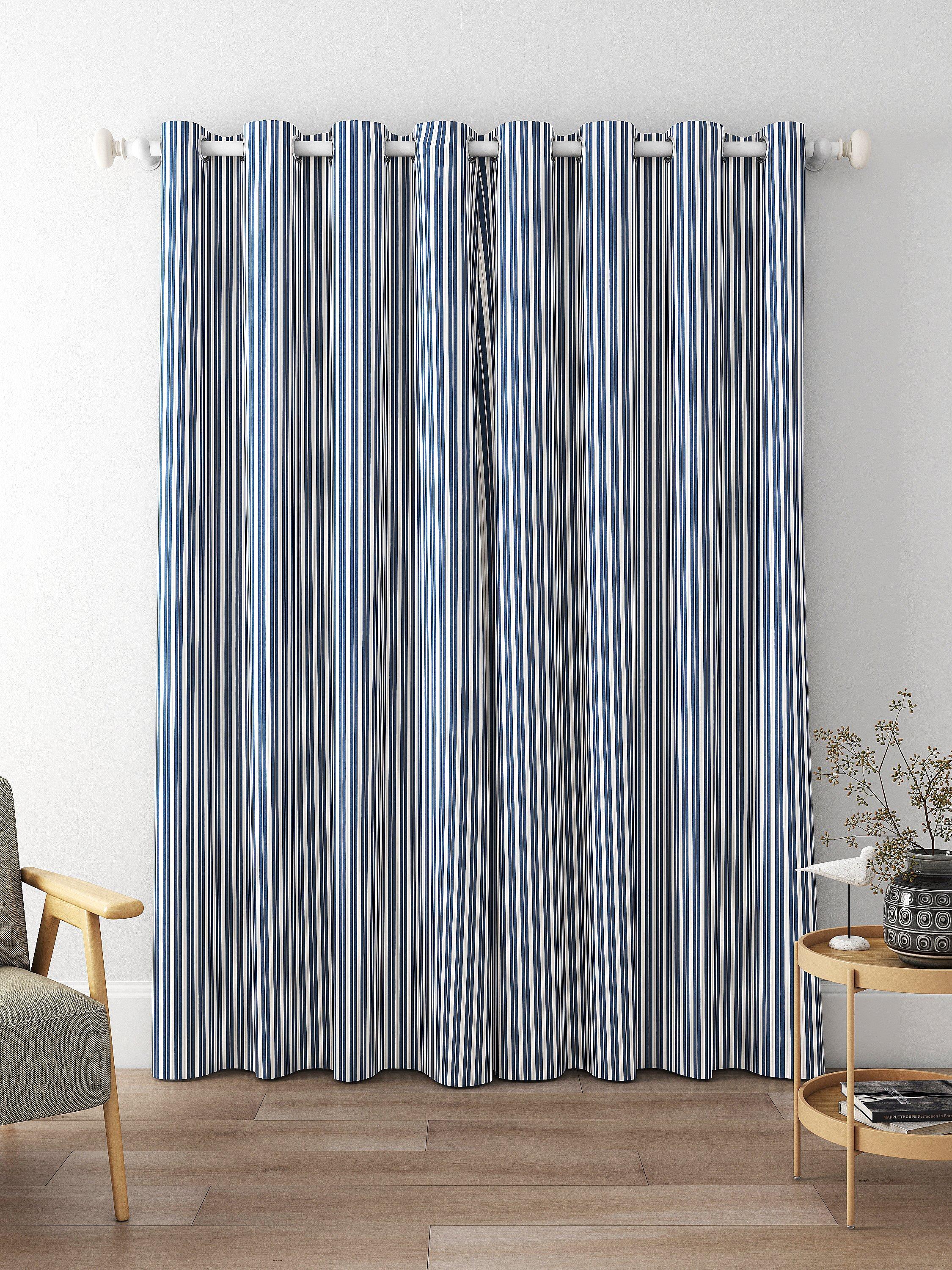 Clarke & Clarke Belgravia Made to Measure Curtains, Navy/Rouge
