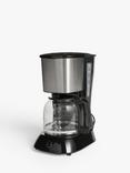 John Lewis Drip Coffee Machine, Black