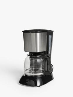 John Lewis Drip Coffee Machine, Black - view 2, Black