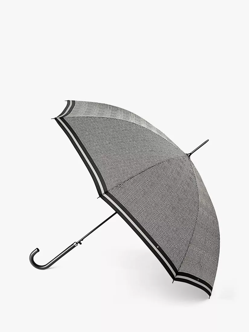 Fulton Riva Stripe Walking Umbrella, Grey