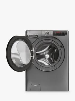 Hoover H3WPS496TAMBR6-80 9kg Load, 1400rpm, Washing Machine, Grey - view 2, Grey