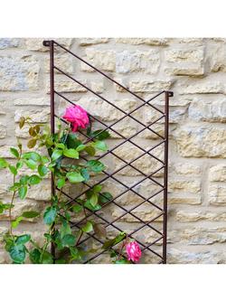 Ivyline Linear Garden Wall Trellis, 100 x 44cm - view 2, Bronze