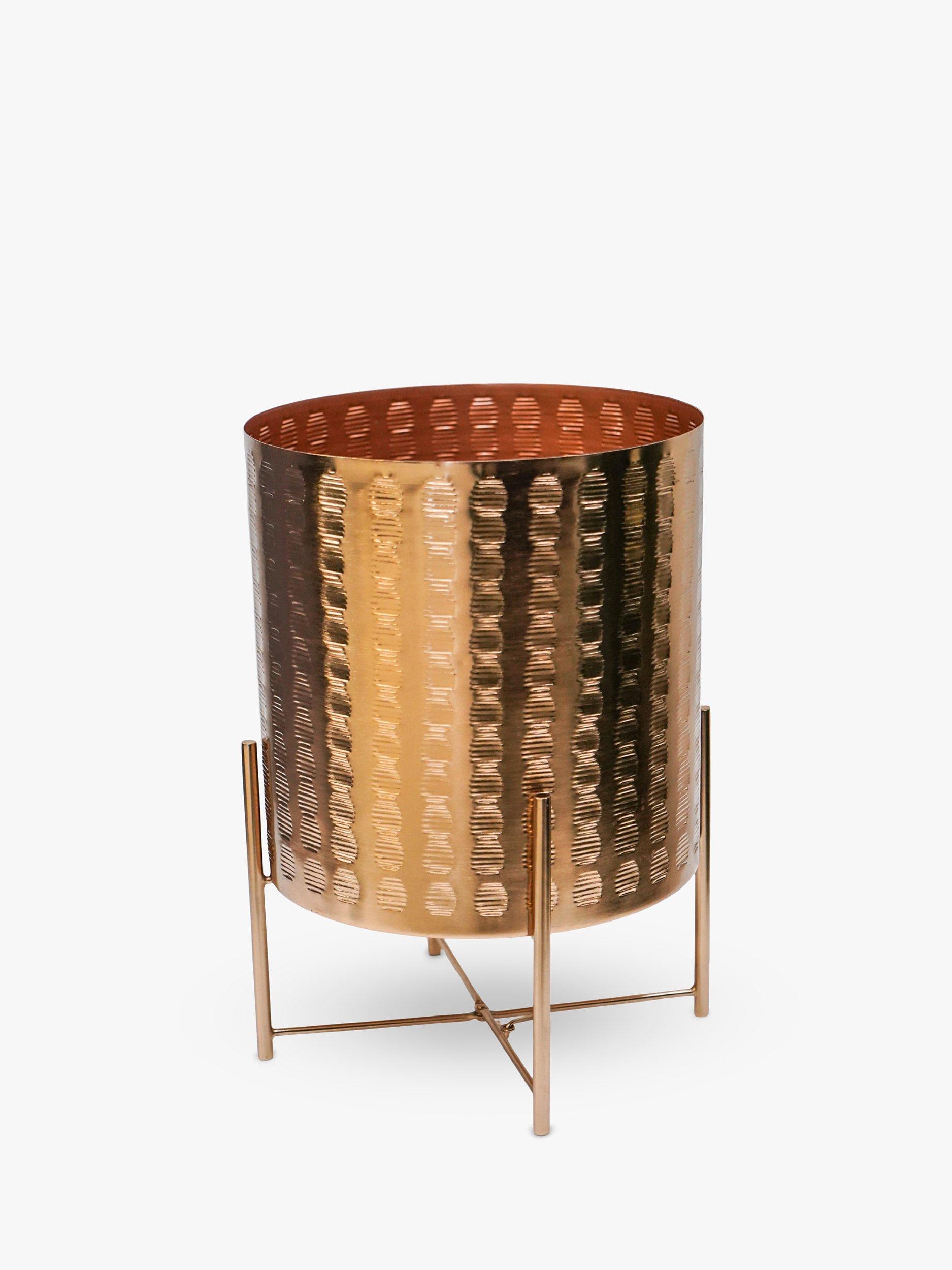 Ivyline Zendaya Indoor Metal Planter Stand, 27cm