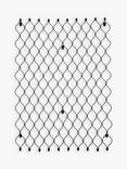 Ivyline Honeycomb Garden Wall Trellis, 100 x 78cm, Zinc