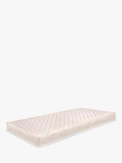 Kub Natural Pocket Spring Cotbed Mattress, Cream, 140 x 70cm