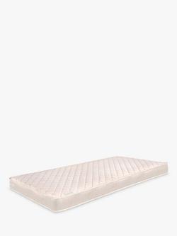 Kub Natural Pocket Spring Cotbed Mattress, Cream, 140 x 70cm, White