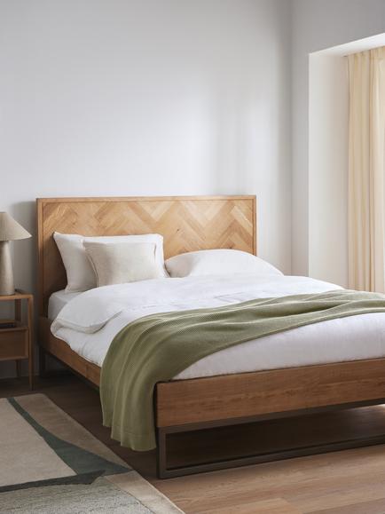 John Lewis Estate Bed Frame, King Size, Natural - view 2, Oak