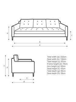 John Lewis Draper II Grand 4 Seater Sofa - view 2, 