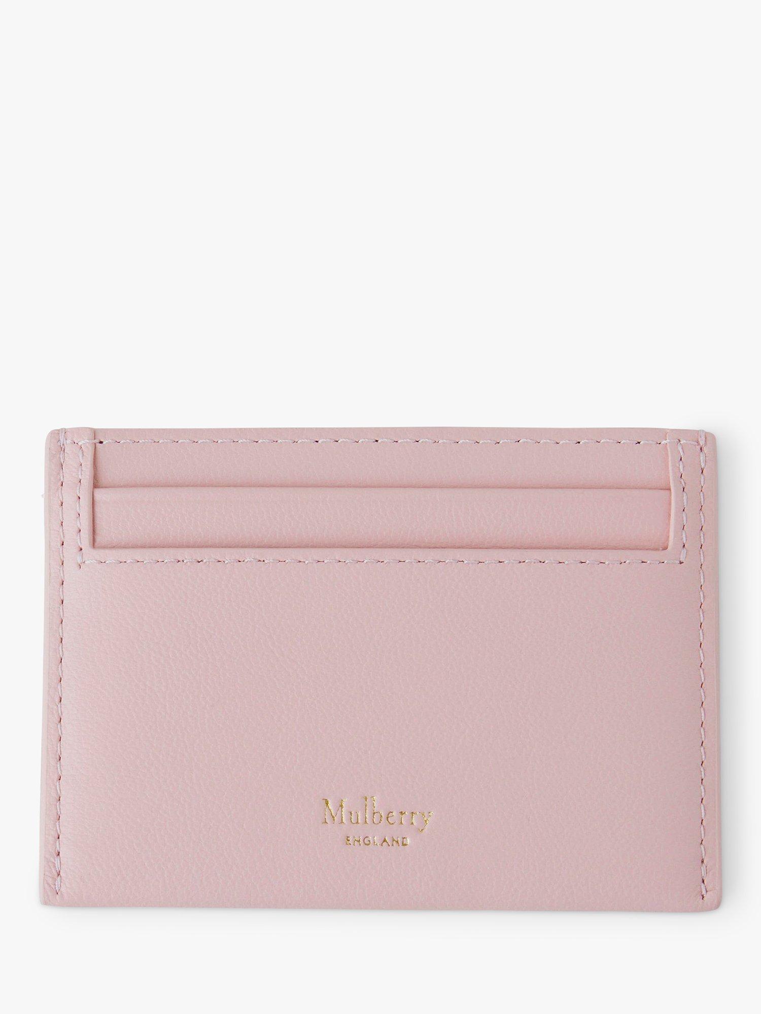 Mulberry Continental Micro Classic Grain Card Slip, Powder Rose