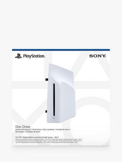 PlayStation 5 (Model Group - Slim) Digital Disc Drive, White - view 2, White
