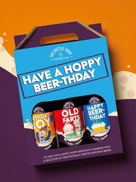 Cottage Delight Hoppy Beer-thday Beers, 3x 500ml - view 2, Multi