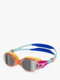 Speedo Kids' Biofuse 2.0 Mirror Junior Swimming Goggles, Cobalt Pop, Colbolt Pop