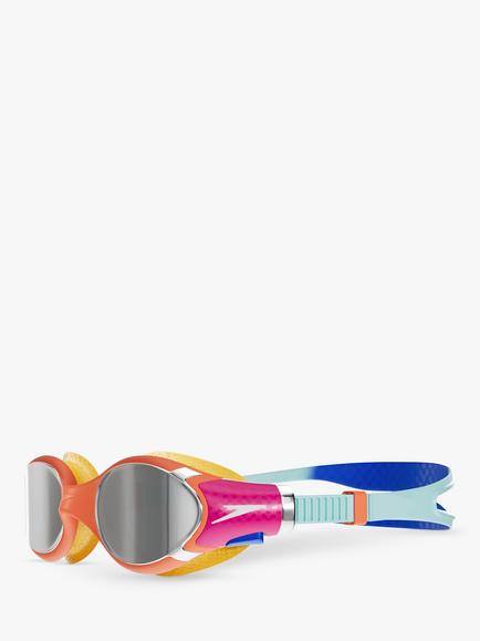 Speedo Kids' Biofuse 2.0 Mirror Junior Swimming Goggles, Cobalt Pop - view 2, Cobalt Pop