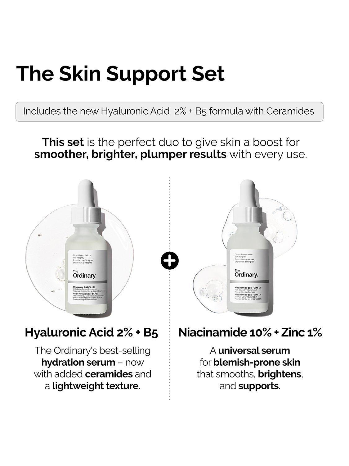 Product image 3 of 7, which shows The Ordinary The Skin Support Set Skincare Gift Set