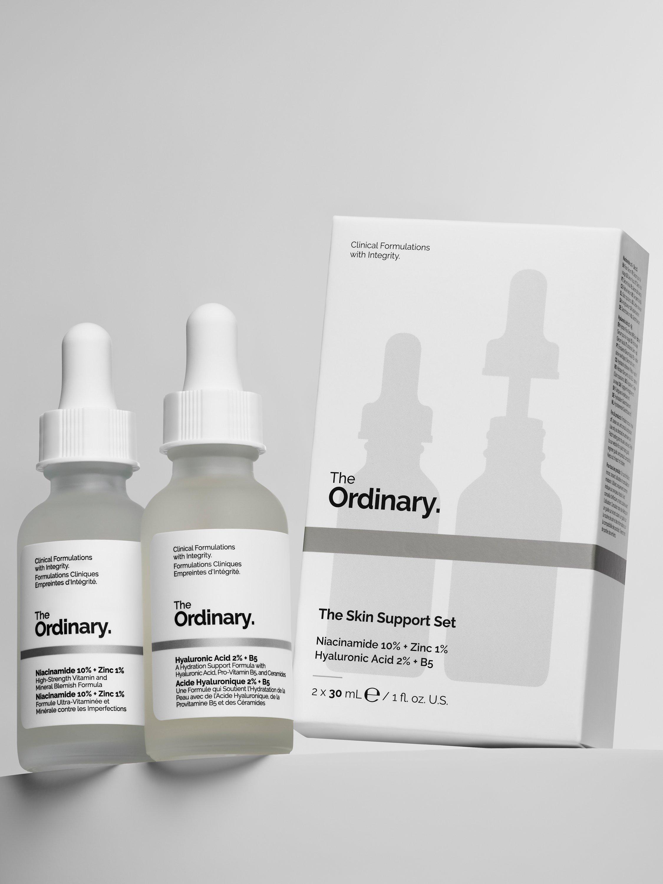 Product image 6 of 7, which shows The Ordinary The Skin Support Set Skincare Gift Set