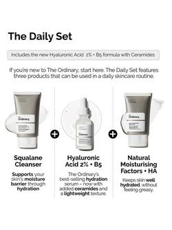 The Ordinary The Daily Set with Hyaluronic Acid Skincare Gift Set - view 2, 