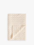 John Lewis Pure Cashmere Baby Blanket, Cream