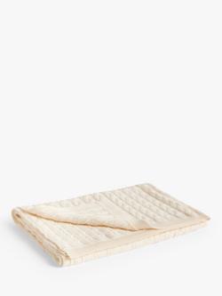 John Lewis Pure Cashmere Baby Blanket, Cream - view 2, Cream