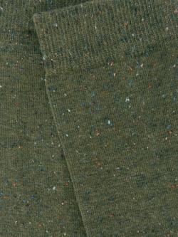 John Lewis Cotton Silk Blend Ankle Socks - view 2, Khaki