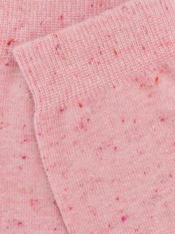 John Lewis Cotton Silk Blend Ankle Socks - view 2, Rose