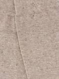 John Lewis Cotton Silk Blend Ankle Socks, Oatmeal