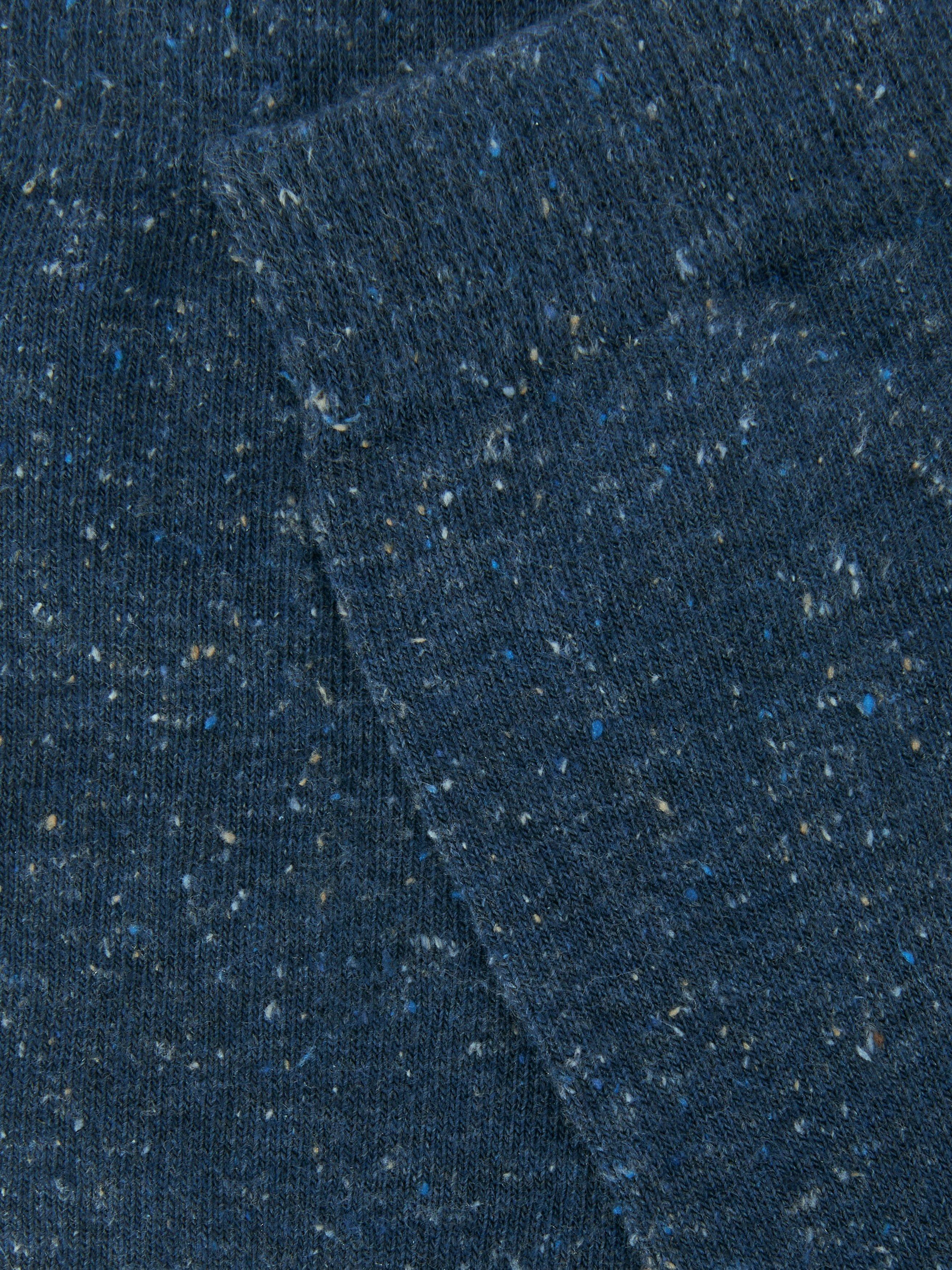 Product image 2 of 2, which shows John Lewis Cotton Silk Blend Ankle Socks, Denim
