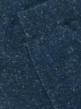 John Lewis Cotton Silk Blend Ankle Socks, Denim