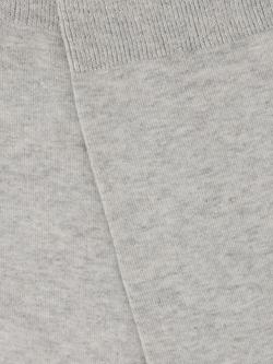 John Lewis Cotton Cashmere Blend Ankle Socks - view 2, Grey