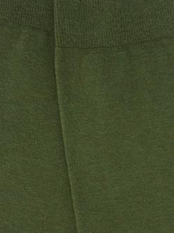 John Lewis Cotton Cashmere Blend Ankle Socks - view 2, Olive