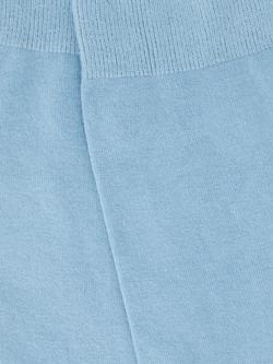 John Lewis Cotton Cashmere Blend Ankle Socks - view 2, Powder Blue