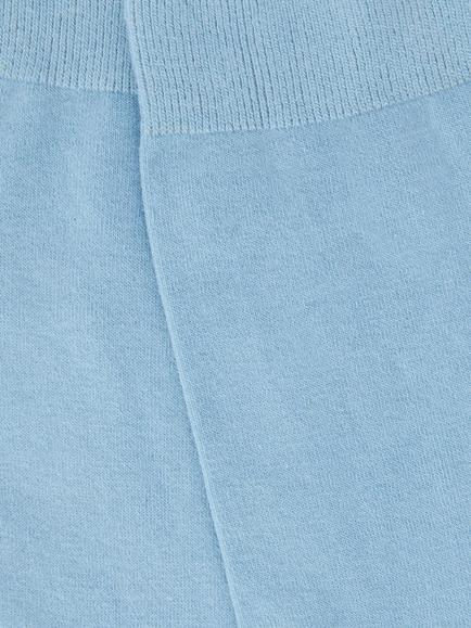 John Lewis Cotton Cashmere Blend Ankle Socks - view 2, Powder Blue