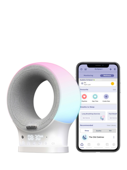 Hubble Eclipse Plus Smart Audio Monitor, Sleep Trainer, Bluetooth Speaker and Nightlight, 
