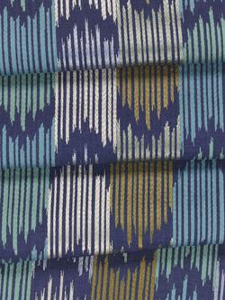 John Lewis Valle Ikat Furnishing Fabric - view 2, Dark Night Sky