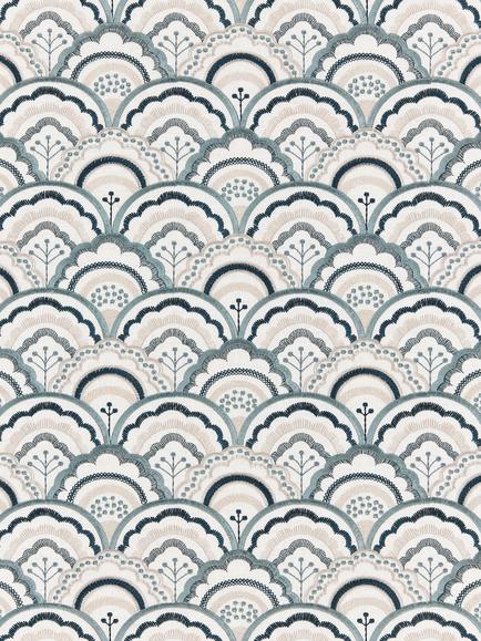 John Lewis Astra Embroidery Furnishing Fabric, Agave