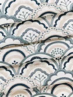 John Lewis Astra Embroidery Furnishing Fabric - view 2, Agave