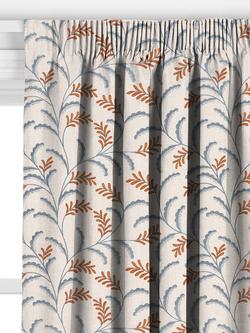 John Lewis Jouvene Embroidered Made to Measure Curtains or Roman Blind, Auburn - view 2, Auburn