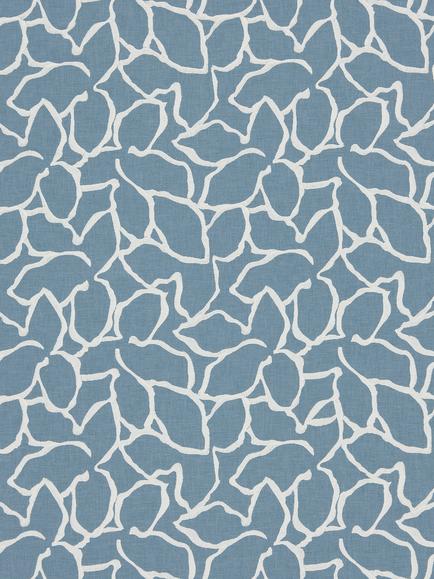 John Lewis Calathea Embroidered Made to Measure Curtains or Roman Blind, Lake Blue, Lake Blue
