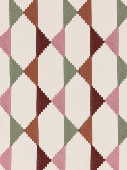 John Lewis Stack Embroidery Furnishing Fabric, Auburn