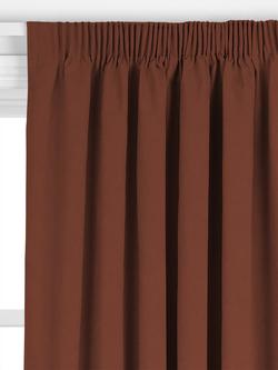 John Lewis Arlo Made to Measure Curtains, Burnt Orange - view 2, Burnt Orange