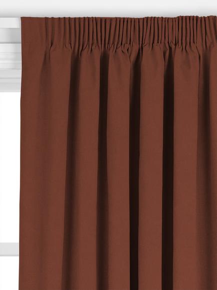 John Lewis Arlo Made to Measure Curtains, Burnt Orange - view 2, Burnt Orange