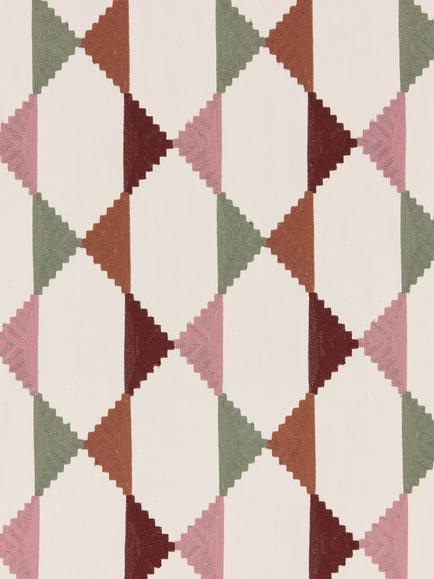 John Lewis Stack Embroidery Made to Measure Curtains or Roman Blind, Auburn, Auburn