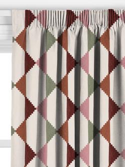 John Lewis Stack Embroidery Made to Measure Curtains or Roman Blind, Auburn - view 2, Auburn