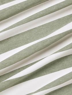 John Lewis Bold Stripe Furnishing Fabric - view 2, Myrtle Green