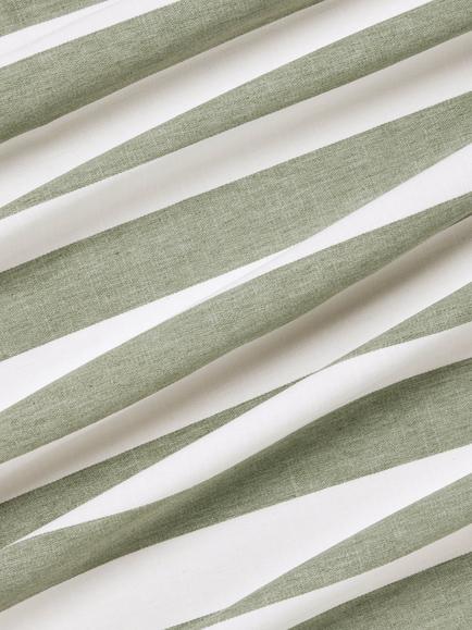 John Lewis Bold Stripe Furnishing Fabric - view 2, Myrtle Green