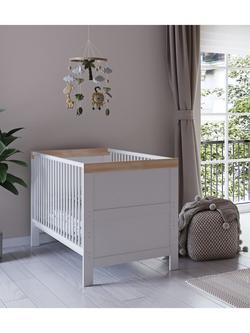 Little Acorns Florence Cotbed, White/Oak, White/Oak