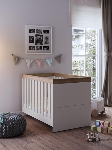Little Acorns Burlington Cotbed, Cashmere & Truffle