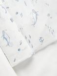 Purebaby Baby Essential Organic Cotton Muslin Wrap Set, Pack of 2, Vanilla Nautical