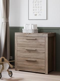 Little Acorns Ellesmere Changing Table Dresser, Truffle Oak