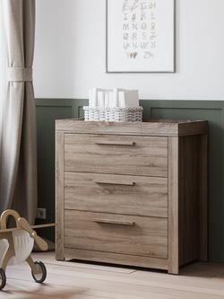 Little Acorns Ellesmere Changing Table Dresser, Truffle Oak